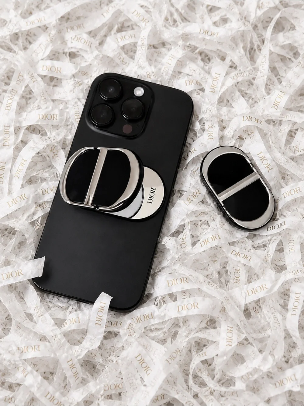 Dior Mirror Phone Ring Holder Stand Dual Mirror 3M • NEW IN BOX